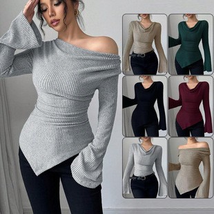 Women's Blouse Longsleeve Soli - Blouse Off Shoulder 리뷰 및 가격