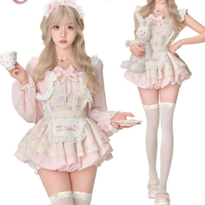 Japanese Sweet Lolita Style 3  - Crop Top Crochet 리뷰 및 가격
