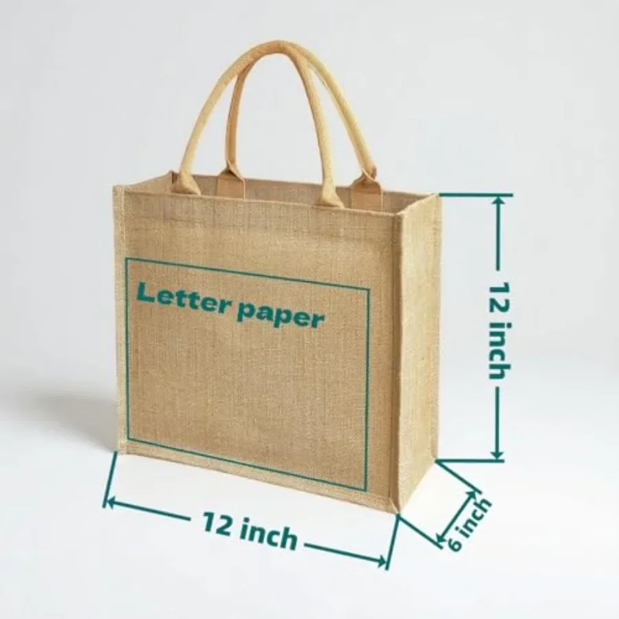 15 Pack Burlap Tote Bags 12x12 - Tote Bag Beach 리뷰 및 가격