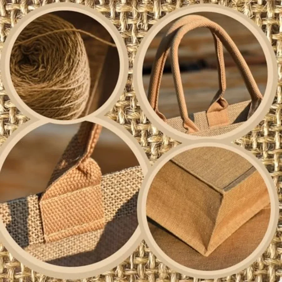 15 Pack Burlap Tote Bags 12x12 - Tote Bag Beach 리뷰 및 가격