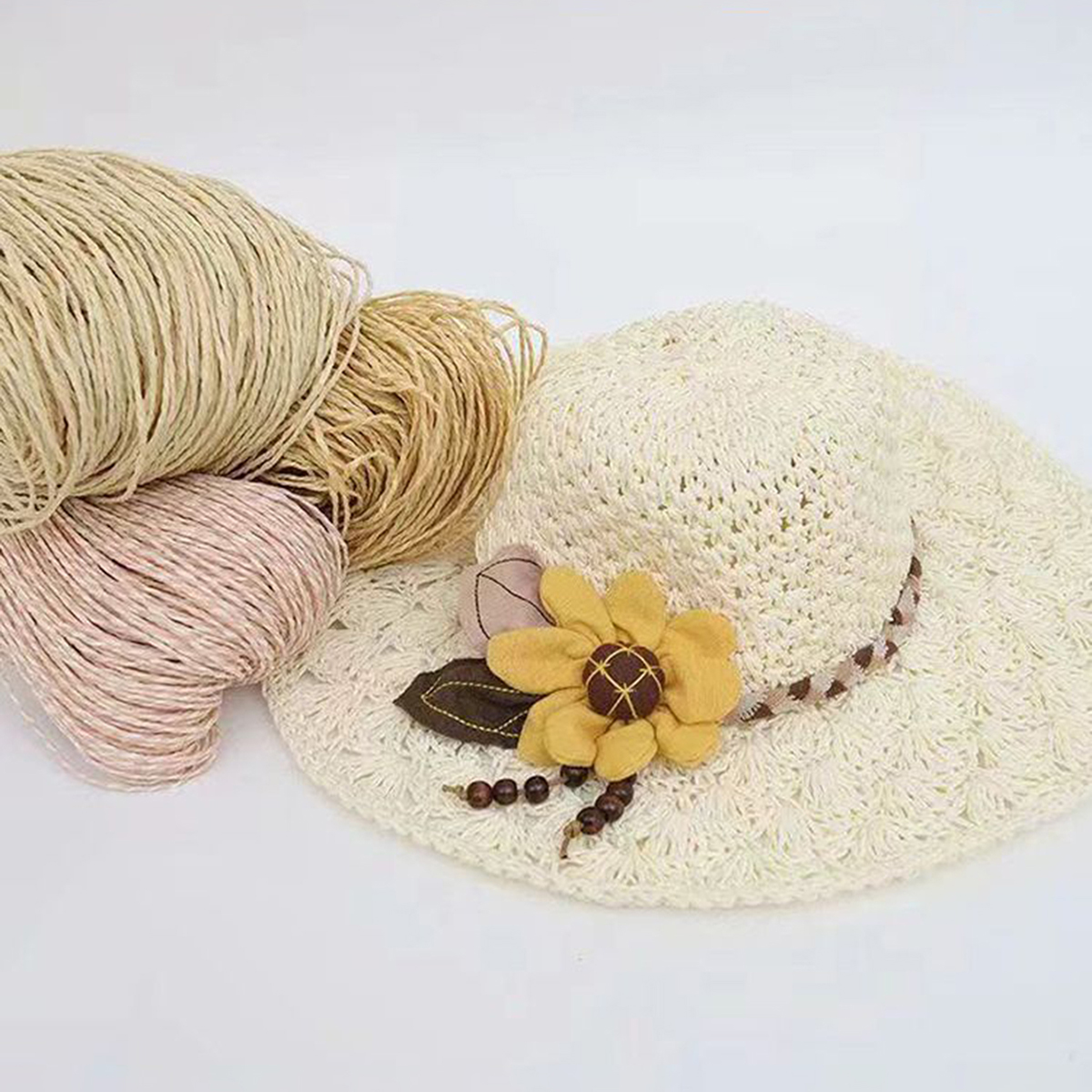 100g Raffia Straw Yarn Handmad - Crochet Bag Raffia 리뷰 및 가격