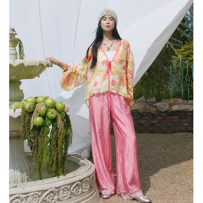 ELFSACK Floral Print Sheer Kim - Kimono Sheer Floral 리뷰 및 가격