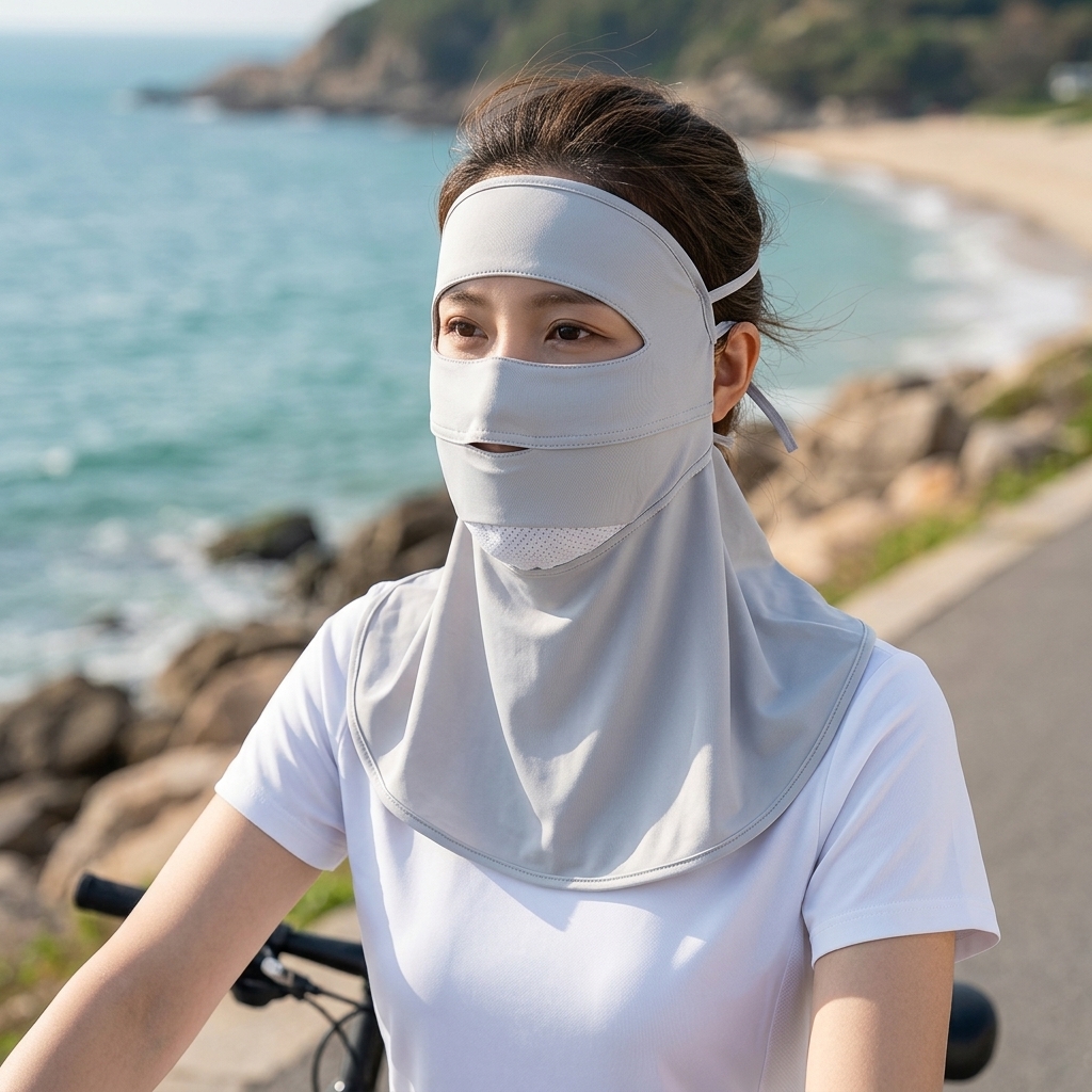 Ice Silk Full Face Sun Protect - Headband Summer Knit 리뷰 및 가격