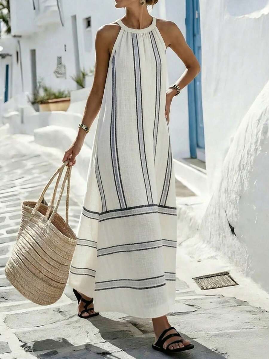Women Sleeveless Halter Maxi D - Maxi Dress Halter 리뷰 및 가격