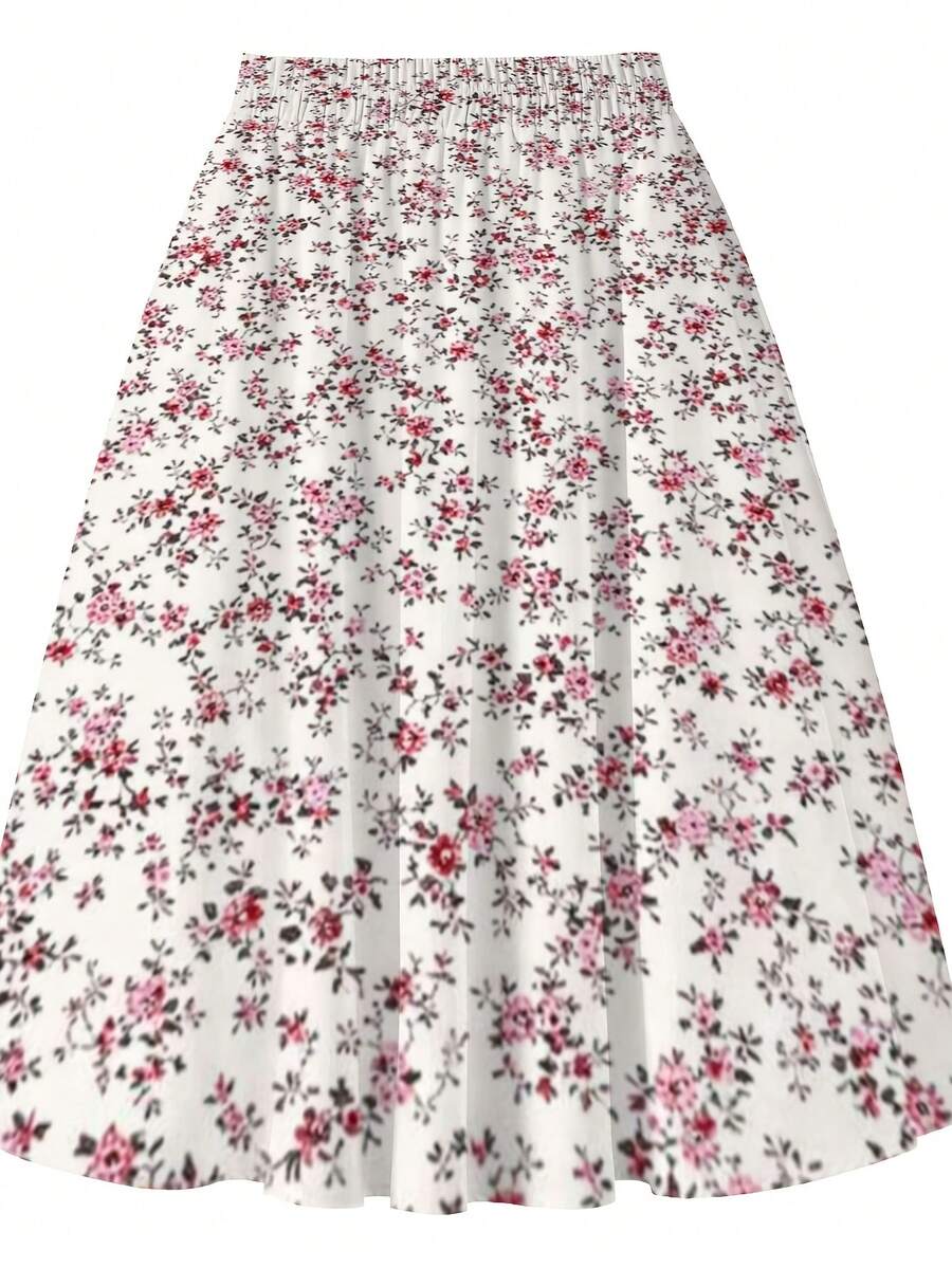 Oversized Floral Midi Skirt Pi - Midi Skirt Floral 리뷰 및 가격