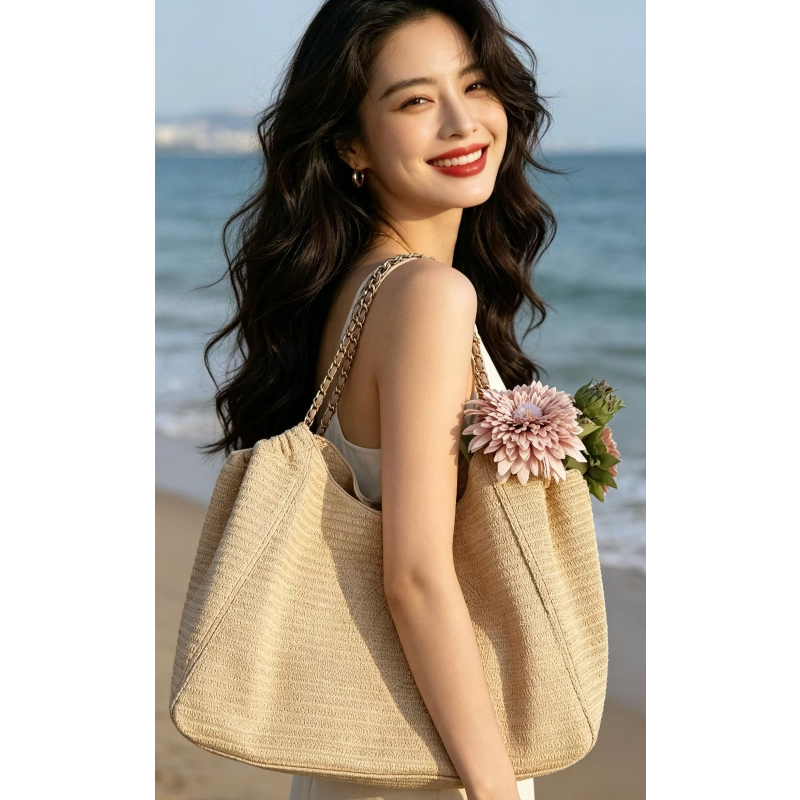 Chain Raffia 2026 Summer Beach - Tote Bag Beach 리뷰 및 가격