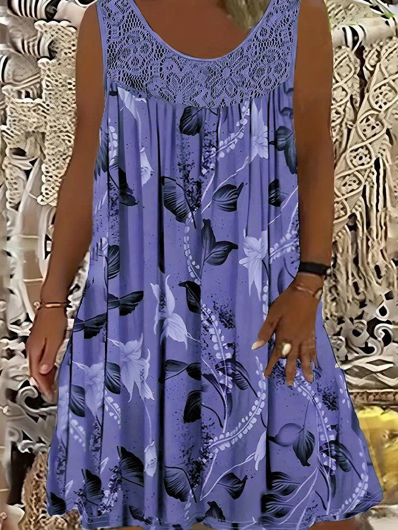 Plus size women's sleeveless r - Romper Floral Print 리뷰 및 가격