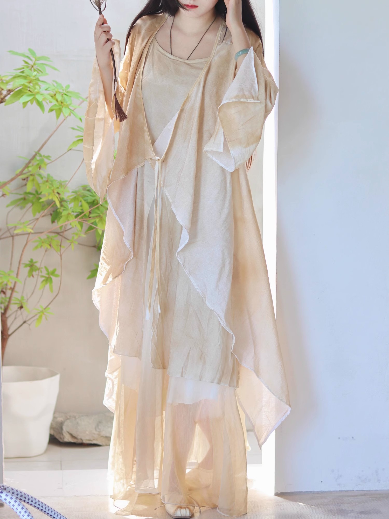New Chinese Style Cotton Linen - Linen Dress Wrap 리뷰 및 가격