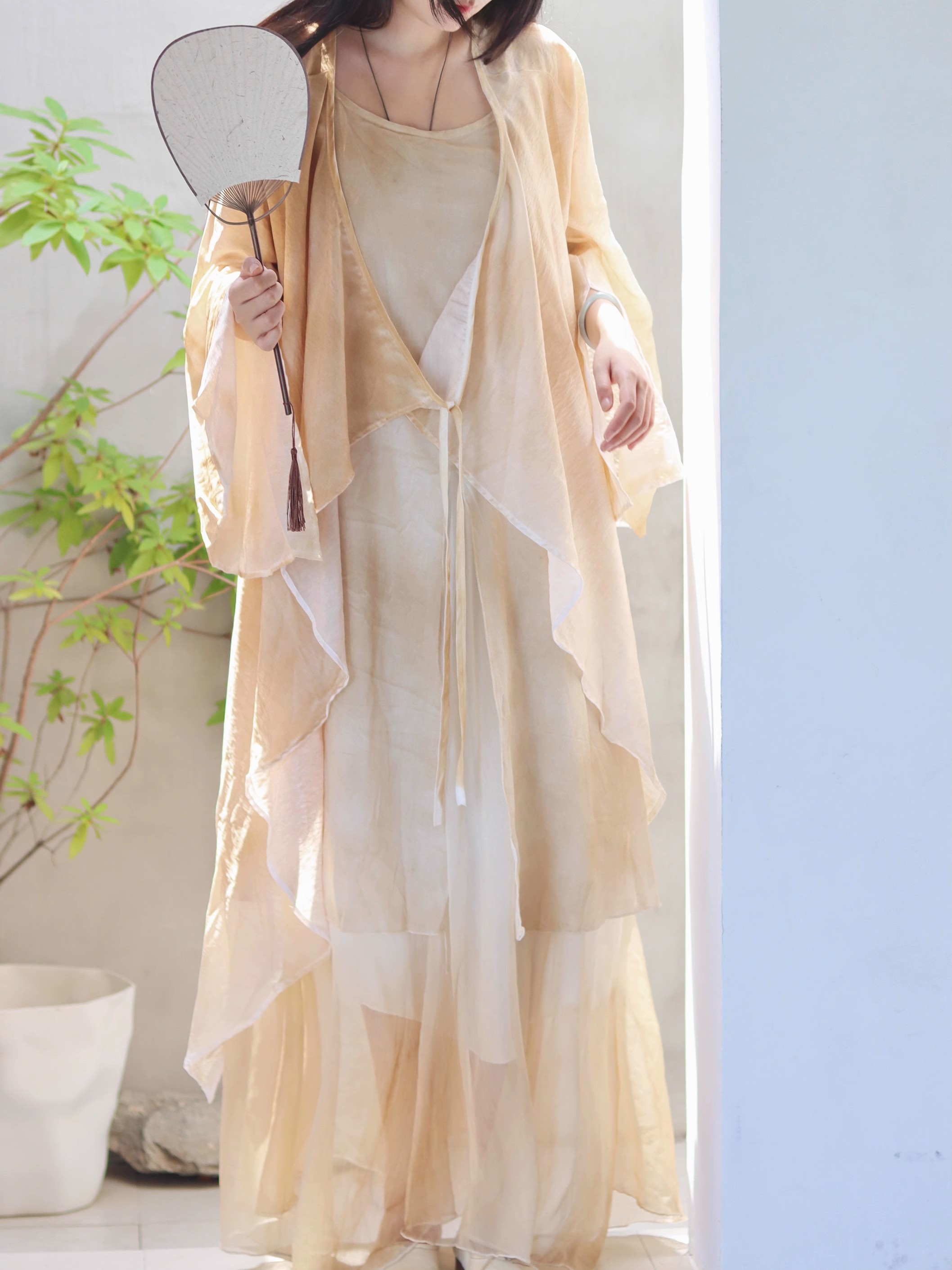 New Chinese Style Cotton Linen - Linen Dress Wrap 리뷰 및 가격