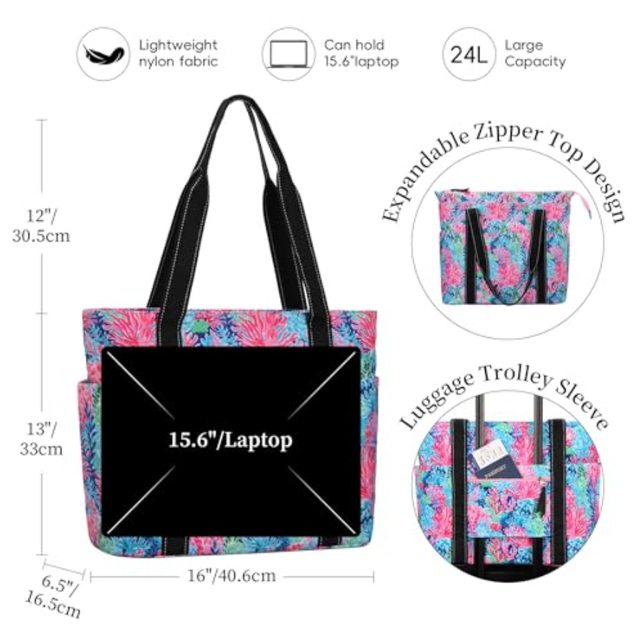 Tote Bag for Women with Laptop - Tote Bag Beach 리뷰 및 가격