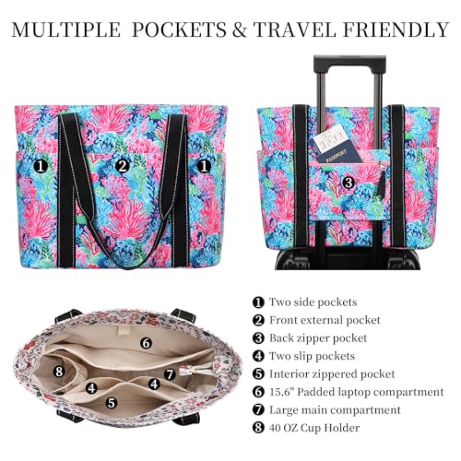 Tote Bag for Women with Laptop - Tote Bag Beach 리뷰 및 가격