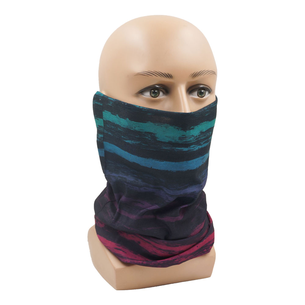 Tie-Dye Stripes Pattern Neckch - Headband Summer Knit 리뷰 및 가격