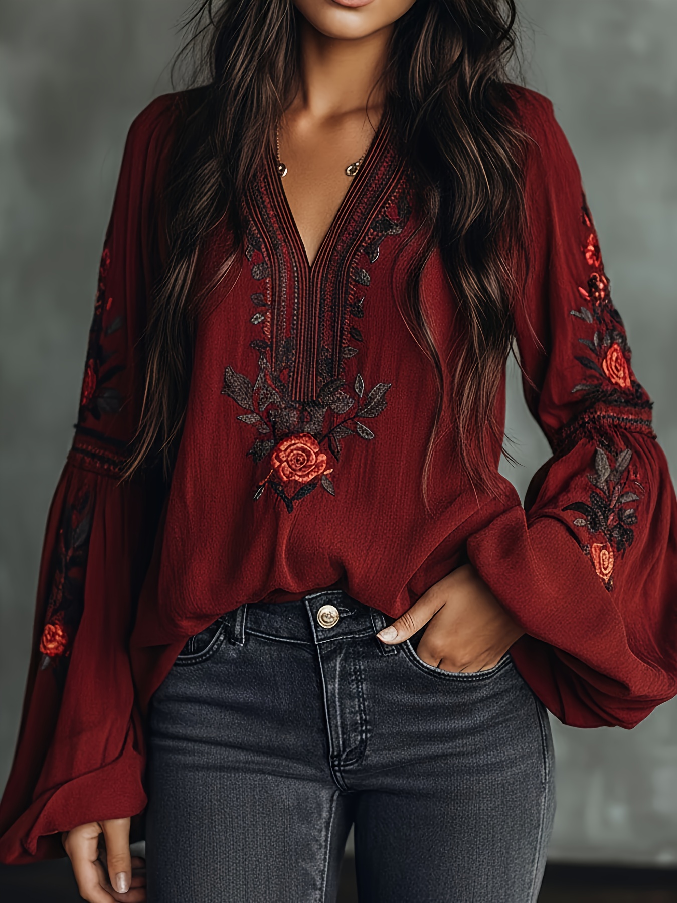 Women‘s Spring Blouse Retro Em - Blouse Off Shoulder 리뷰 및 가격