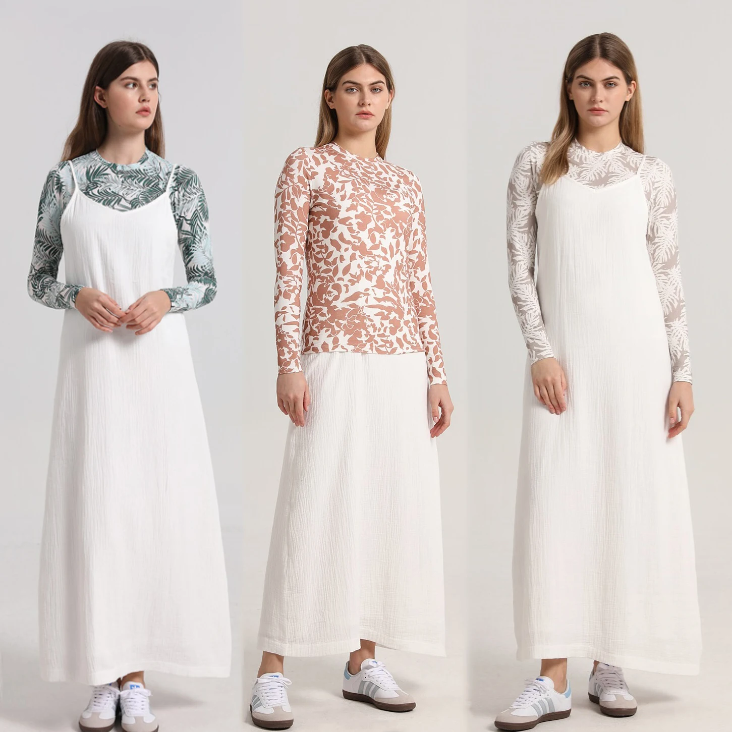 AP Printing Tee Stretchy  Moda - Linen Dress Wrap 리뷰 및 가격