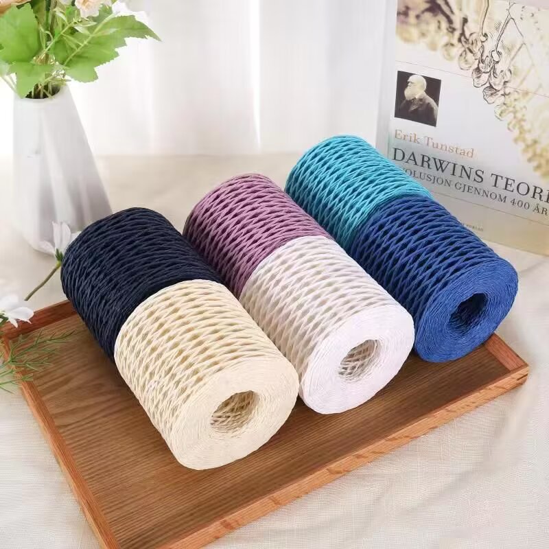 190g Raffia Yarn, Straw Paper  - Crochet Bag Raffia 리뷰 및 가격
