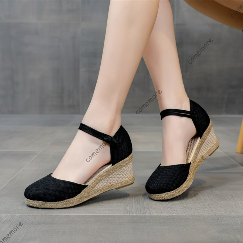 Comemore Sandals High Heel Sum - Wedge Espadrille Women 리뷰 및 가격