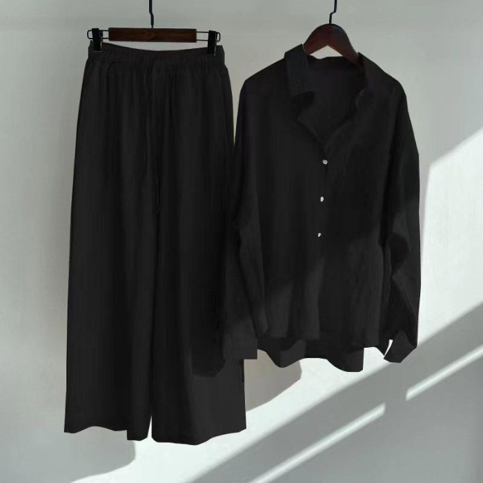 Women Cotton Linen 2 Piece Set - Linen Pant Wide 리뷰 및 가격