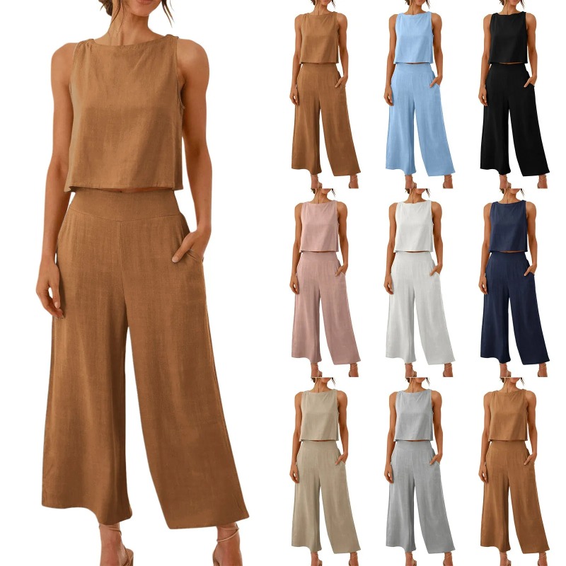 2025 New Summer Tops Cotton Li - Linen Pant Wide 리뷰 및 가격