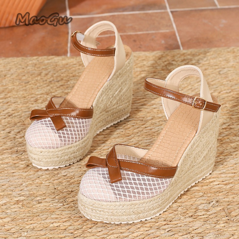 Size42 Women's Mesh Bow Espadr - Wedge Espadrille Women 리뷰 및 가격