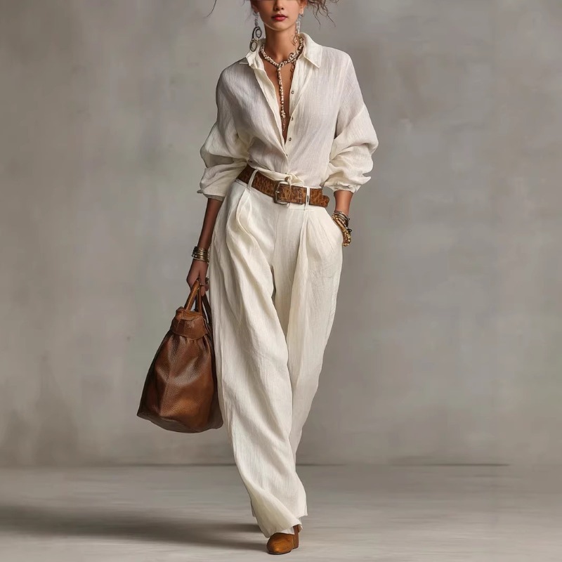 Spring Summer Temperament Soli - Linen Pant Wide 리뷰 및 가격