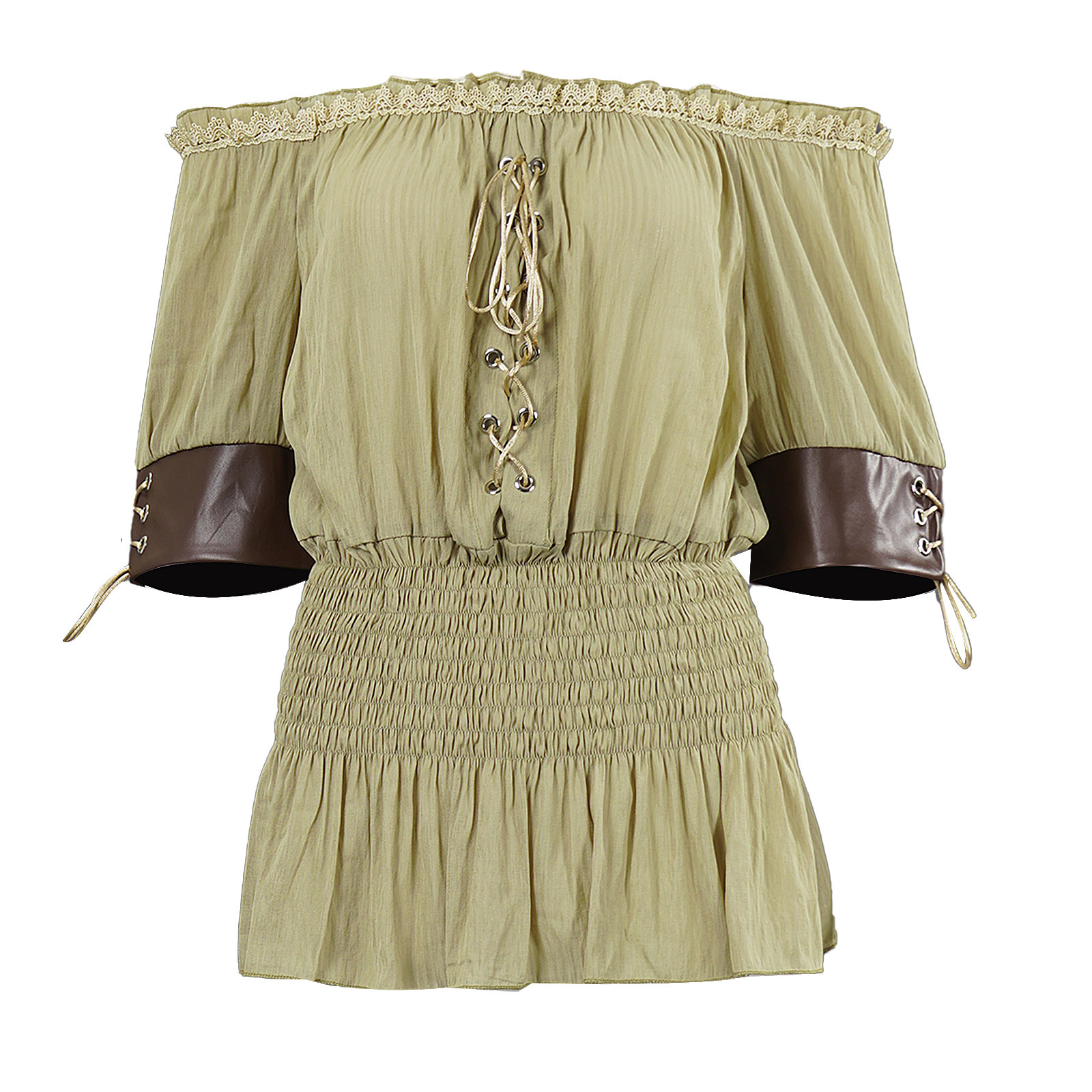 Women's Renaissance Pirate Blo - Blouse Off Shoulder 리뷰 및 가격