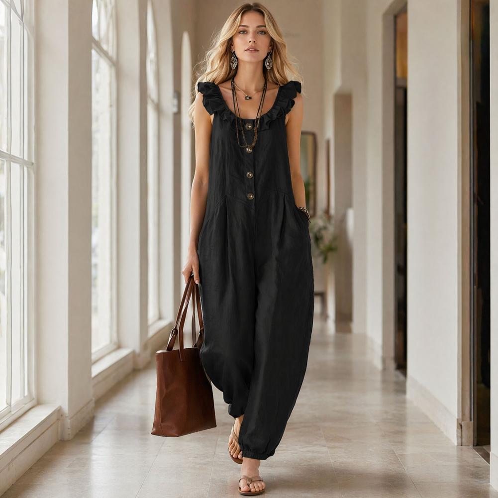 Relaxed Fit Romper Women Women - Jumpsuit Linen Relaxed 리뷰 및 가격