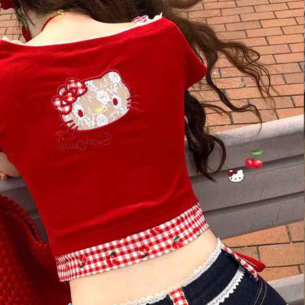 Hello Kitties Summer Women's S - Blouse Off Shoulder 리뷰 및 가격