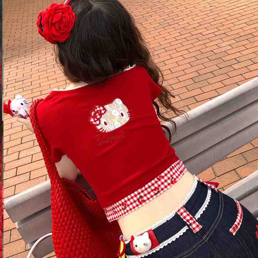 Hello Kitties Summer Women's S - Blouse Off Shoulder 리뷰 및 가격