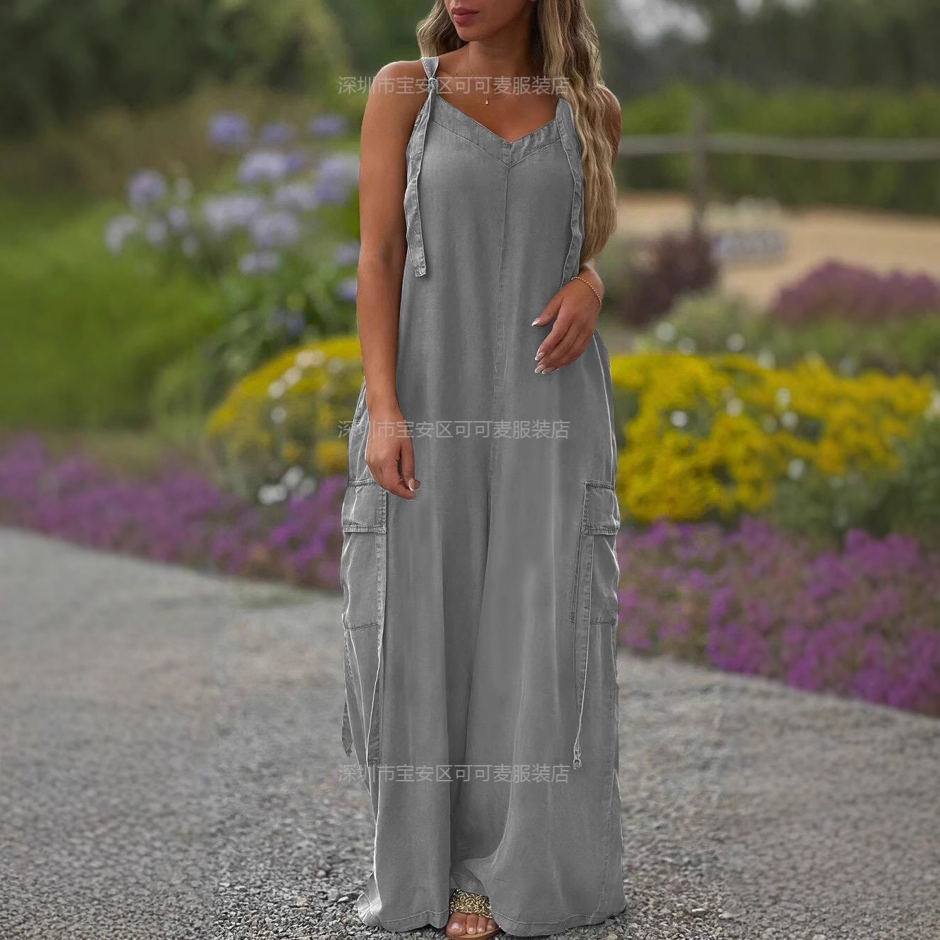 Loose Summer Jumpsuit Casual L - Jumpsuit Linen Relaxed 리뷰 및 가격