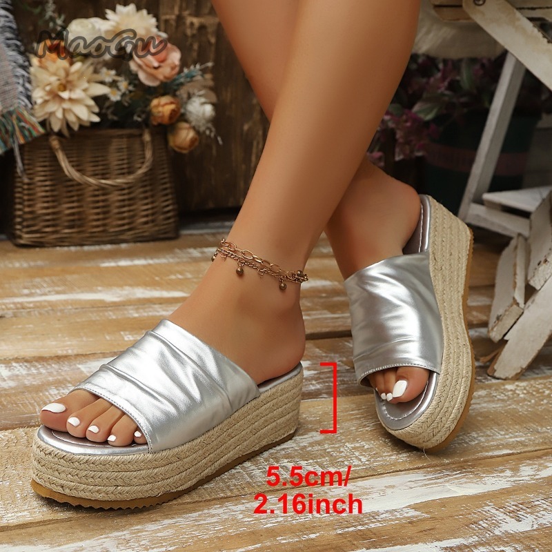 Women's Ruched Espadrille Wedg - Wedge Espadrille Women 리뷰 및 가격