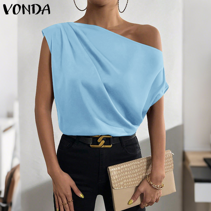 Plus Size 5XL VONDA Women Blou - Blouse Off Shoulder 리뷰 및 가격