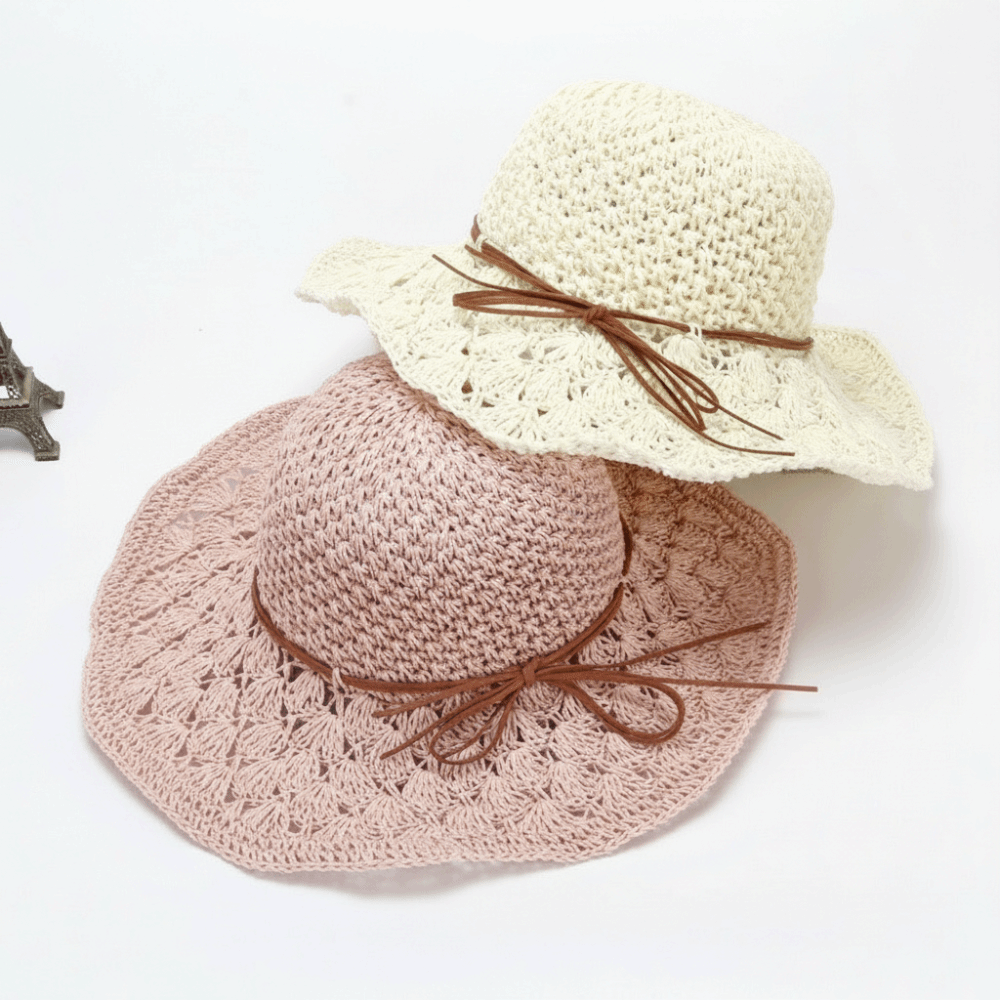 Handwoven Crochet Straw Hat Fo - Hat Floppy Wide 리뷰 및 가격