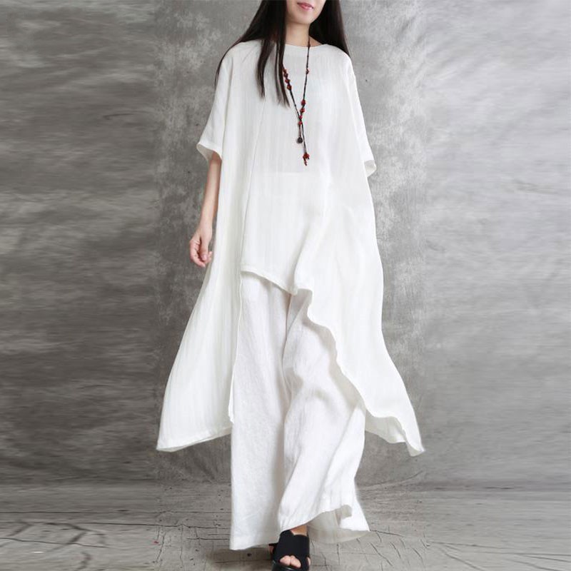 Women's Cotton Linen 2-piece S - Linen Pant Wide 리뷰 및 가격