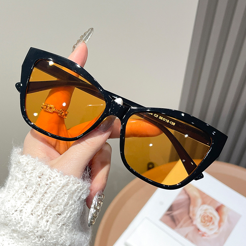 Women Color Block Cat Eye Eyeg - Sunglasses Cat Eye 리뷰 및 가격