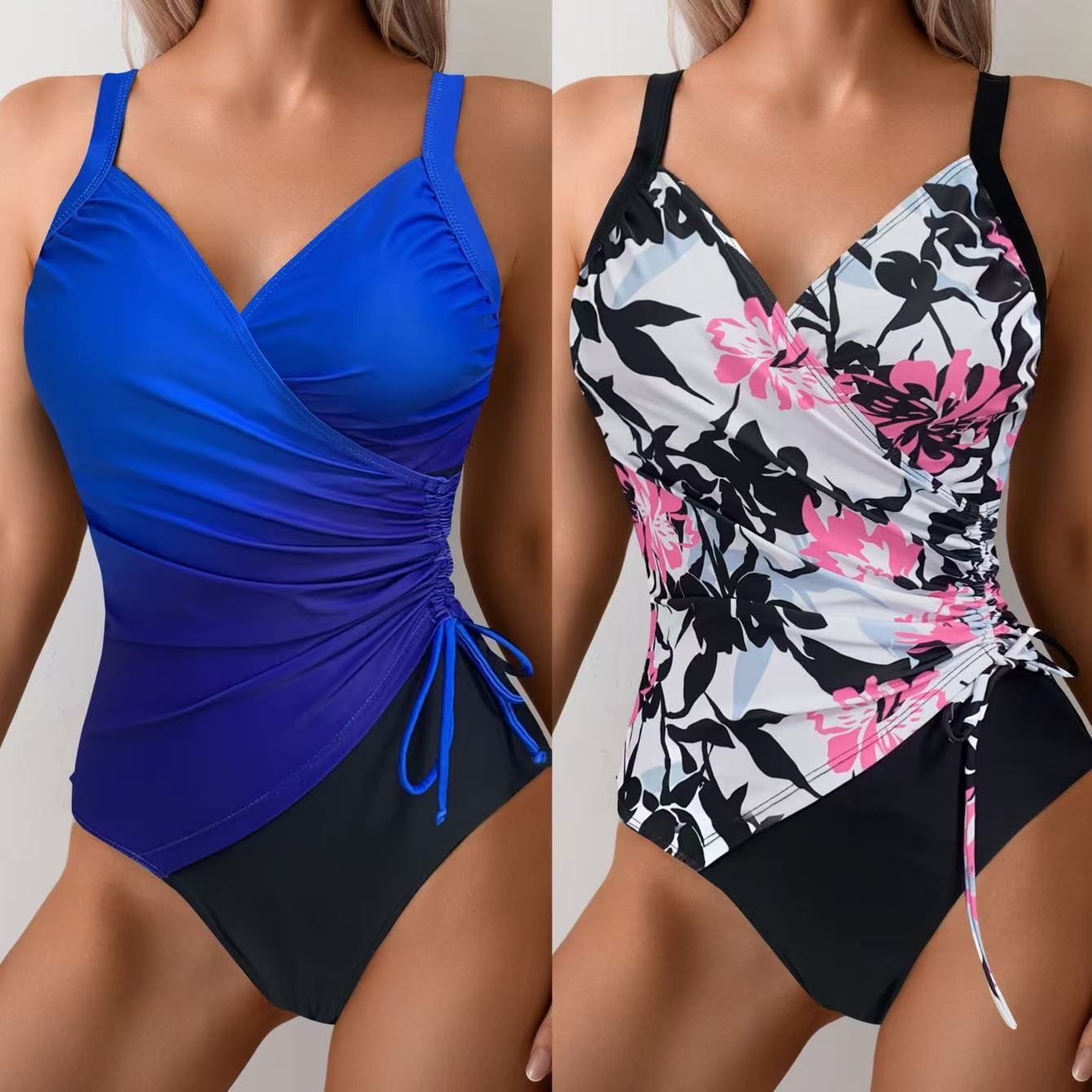Woman Tankini Tummy Control Bi - Swimsuit Bikini Ruched 리뷰 및 가격