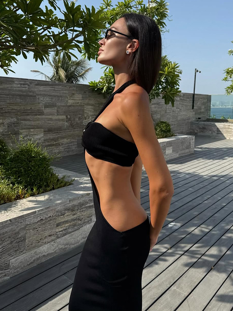 Weird Puss Sexy 2-Piece Set Wo - Maxi Dress Halter 리뷰 및 가격