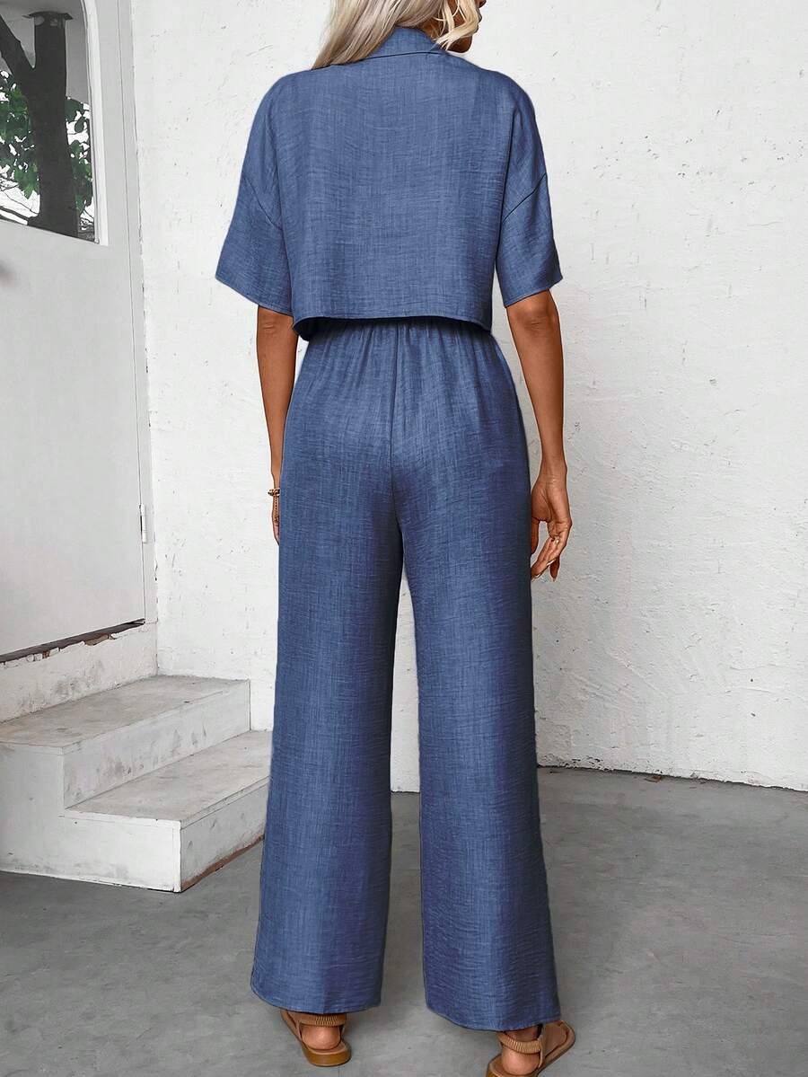 Womens Linen Short Sleeve Shir - Linen Pant Wide 리뷰 및 가격