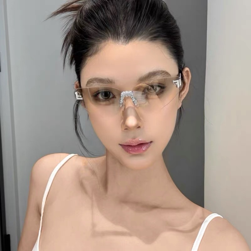Women's Sexy Cat Eye Rimless R - Sunglasses Cat Eye 리뷰 및 가격