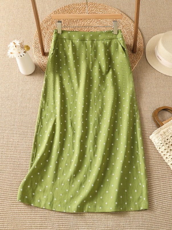 High Waist Floral Half Skirt T - Midi Skirt Floral 리뷰 및 가격