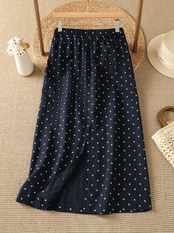High Waist Floral Half Skirt T - Midi Skirt Floral 리뷰 및 가격