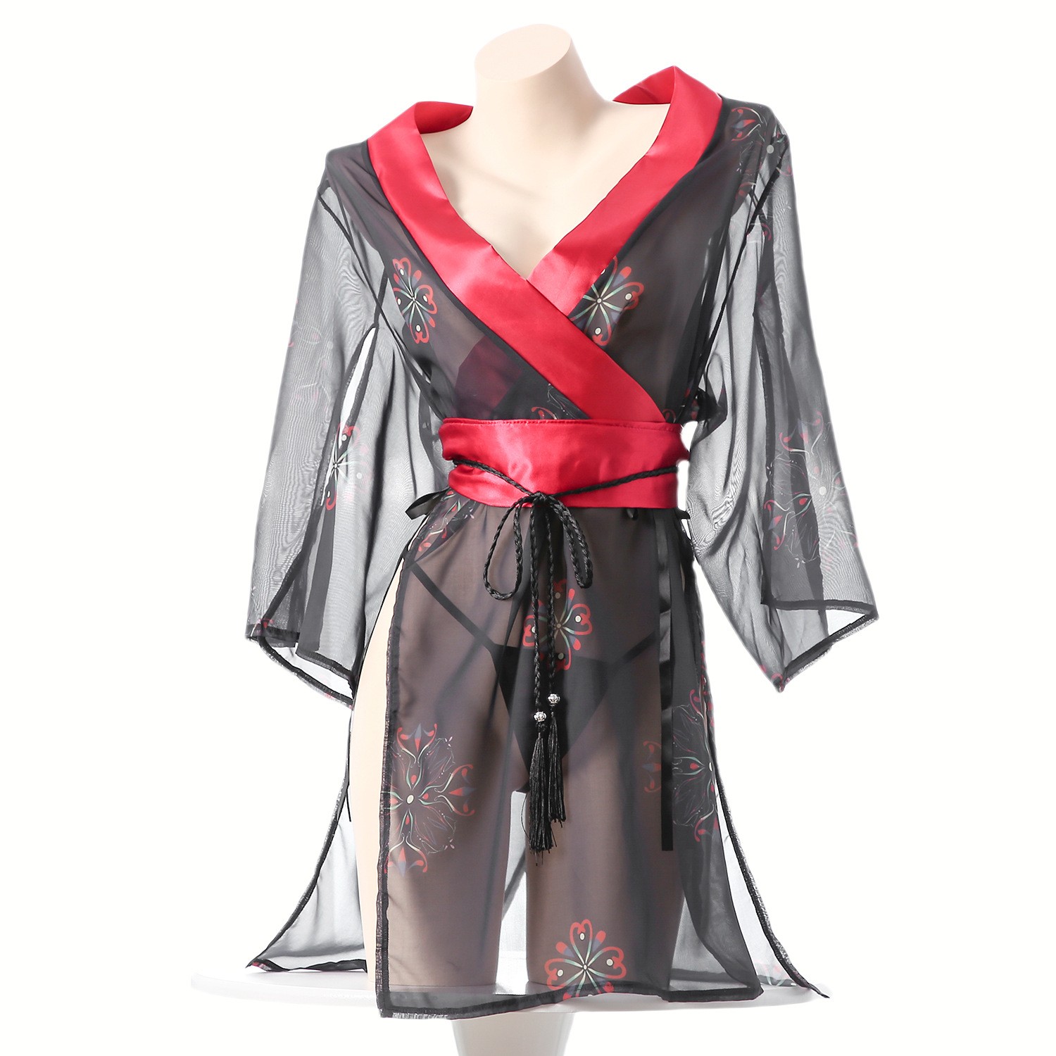 Women's Black Sheer Mesh Japan - Kimono Sheer Floral 리뷰 및 가격