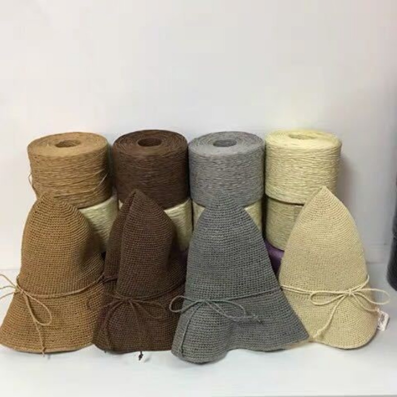 250g/pcs Thin Flat Raffia Yarn - Crochet Bag Raffia 리뷰 및 가격