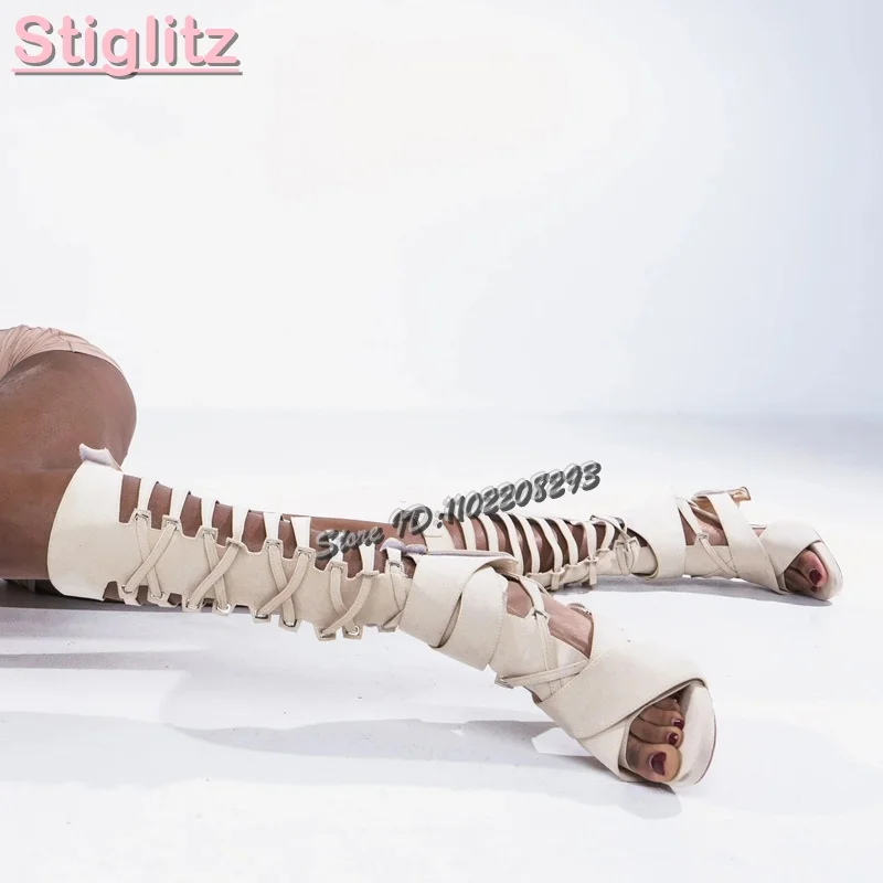 Retro Cross-tied Roman Sandals - Sandal Strappy Heeled 리뷰 및 가격