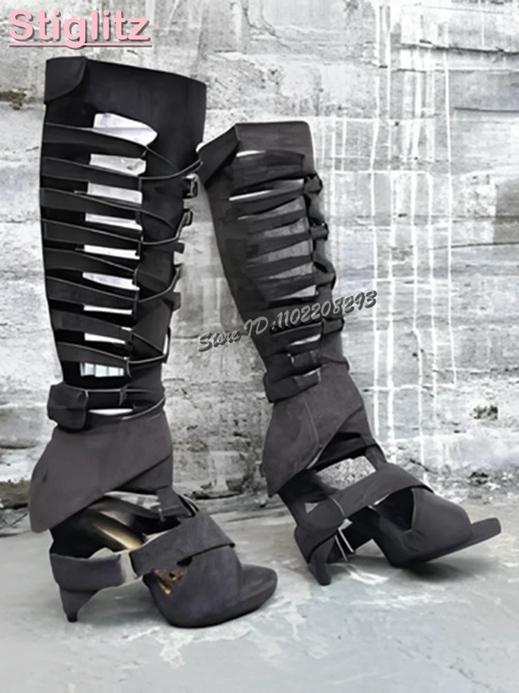 Retro Cross-tied Roman Sandals - Sandal Strappy Heeled 리뷰 및 가격