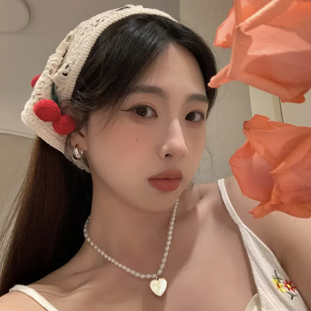 Sweet French Pastoral Style Tr - Headband Summer Knit 리뷰 및 가격