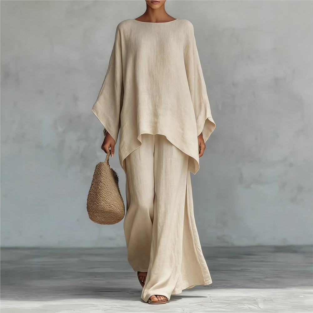 Fashion Linen Loose Long-sleev - Linen Pant Wide 리뷰 및 가격