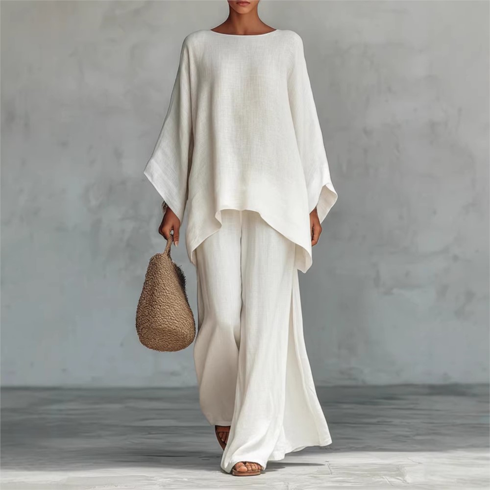 Fashion Linen Loose Long-sleev - Linen Pant Wide 리뷰 및 가격