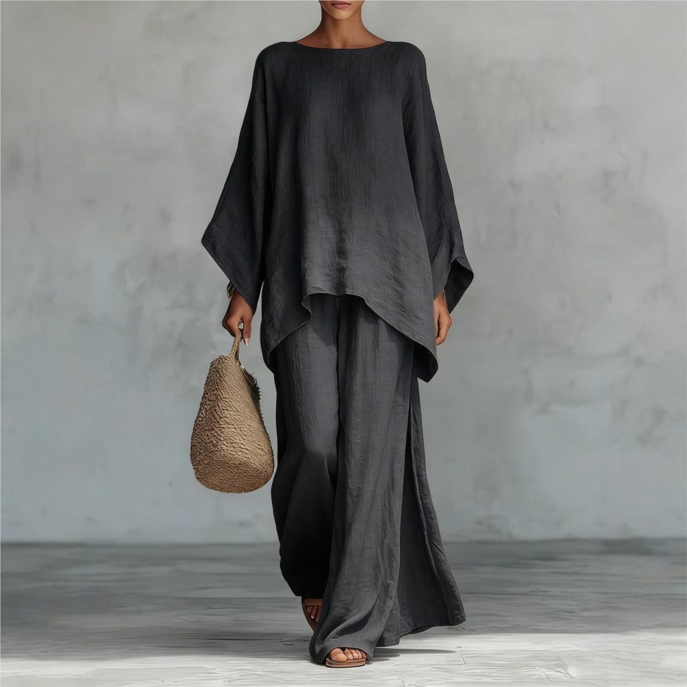 Fashion Linen Loose Long-sleev - Linen Pant Wide 리뷰 및 가격