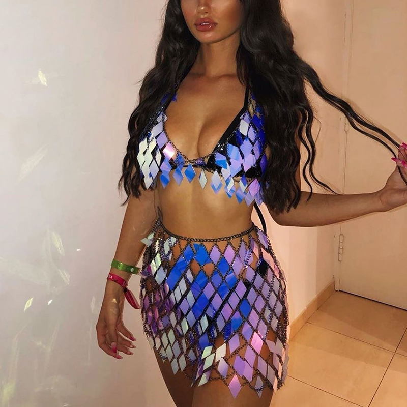 FestivalQueen Women's Sequined - Crop Top Crochet 리뷰 및 가격