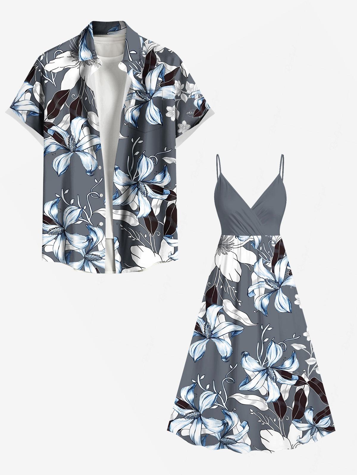 Flowers Leaf Printed Plus Size - Romper Floral Print 리뷰 및 가격